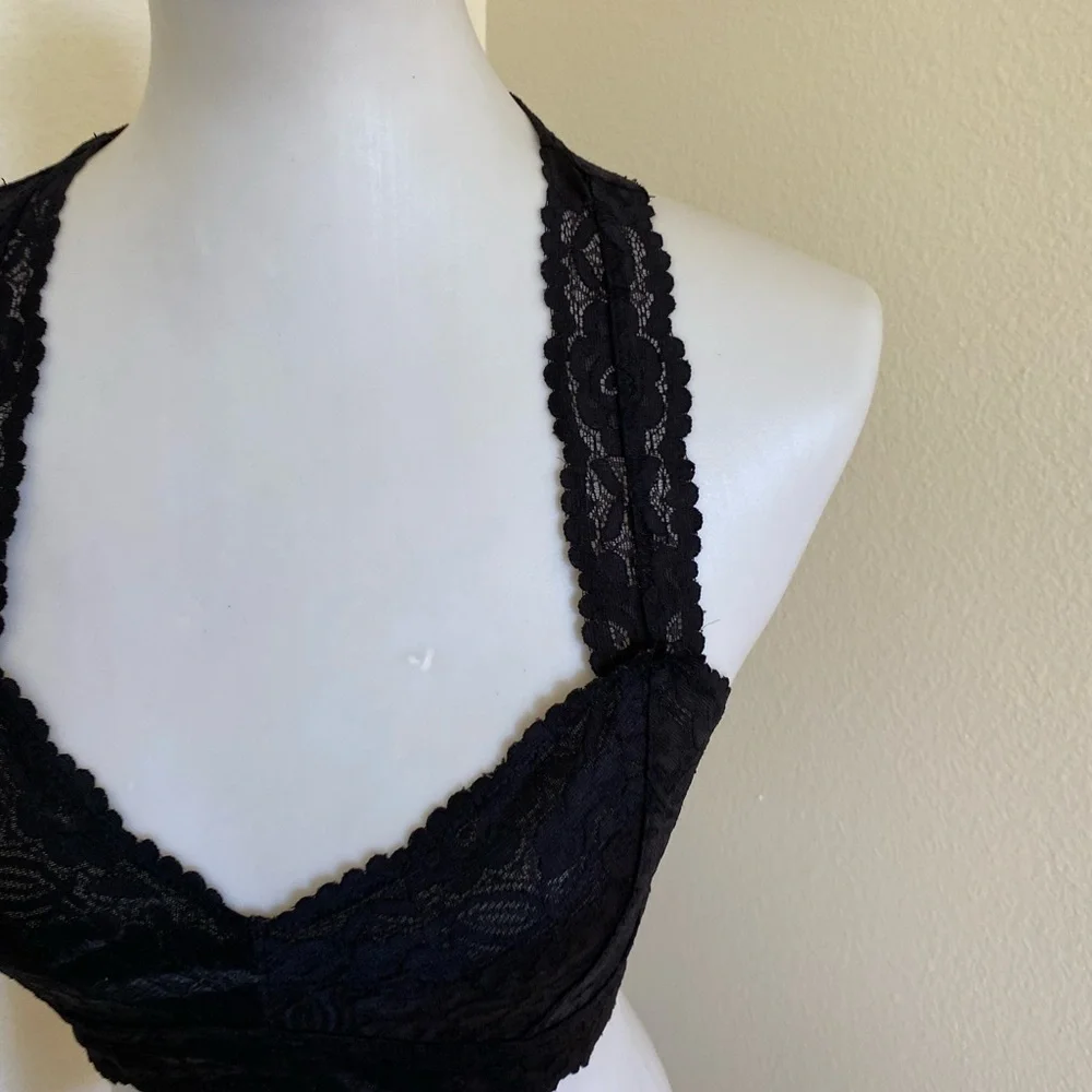 Intimately Free People Women’s Bra Black Size Medium Lace Bralette
